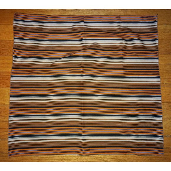 Vintage Tan Purple & Black Striped Scarf - Picture 10 of 10